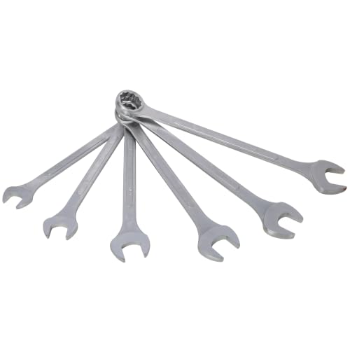 Jumbo Combination Wrench Set, 5-Piece SAE (1-3/8"-1-7/8"), Chrome Plated, Green Storage Bag - Medium-Large Sizes (1-3/8"-1-7/8"), SUVs, Pickup Trucks, General Automotive - color: 5-piece Sae (1-3/8"-1-7/8"), Chrome