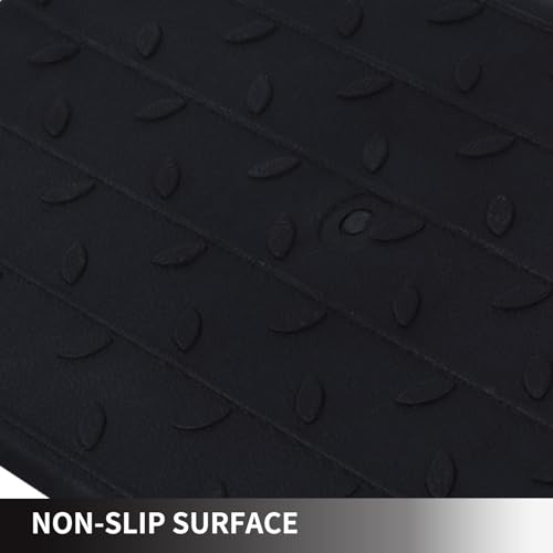 BESEA Rubber Curb Ramp 5" Rise 17" Long Driveway Threshold Ramp 2 Pack - size: 5" Rise