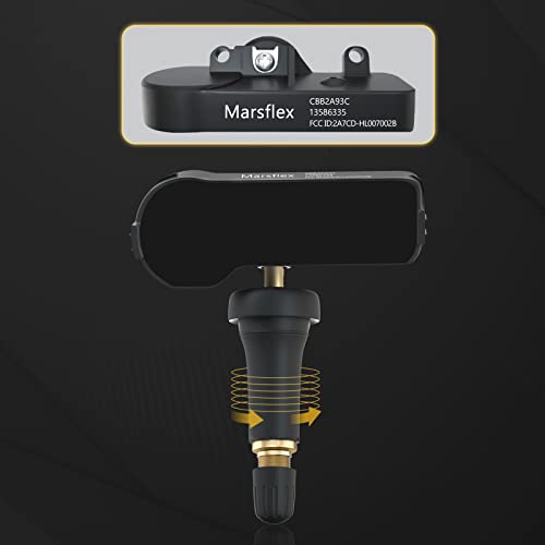 Marsflex TPMS Sensor Fit for Chevy Silverado Equinox Cadillac OE 13598771 - size: 4 sensors 13598771