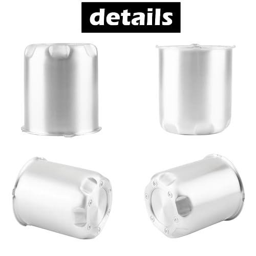 4Pcs 3.27" OD 3.72" H Gear Style Trailer Wheel Center Caps for Rim - size: 3.27" OD 3.72" H