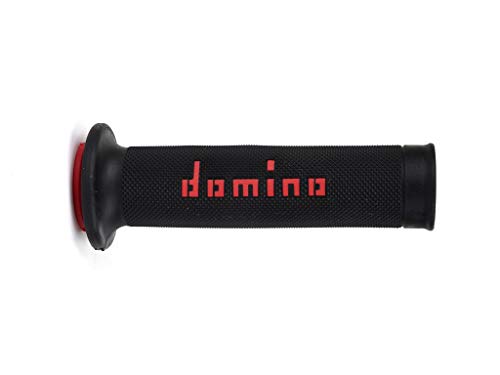 G2 by Domino Moto GP Motorcycle Grips for 7/8" (22mm) Handlebar (Pair) - color: Black / Red