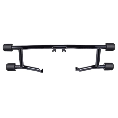 Advanblack Protek Two Step Highway Peg Crash Bar with CNC Slider Fit for 2014-2025 Harley Touring Road Glide Street Glide Electra Glide – Engine Guard Performance Upgrade (Delrin) - color: Delrin