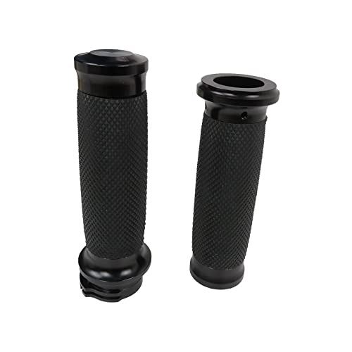 25mm Motorcycle Handlebar Hand Grips Universal Replacement for 2004 Harley-Davidson Road King Police EFI FLHPI