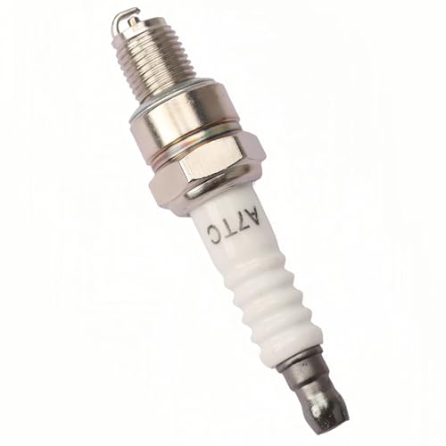 2 Function Left Starter Kill Switch 4-Wire Ignition Key Switch & A7TC Spark Plug Kit Fits 7/8" (22mm) Handlebars for 50cc 70cc 90cc 110cc 125cc ATV Quad Go Kart Dirt Bike TaoTao Coolster Sunl