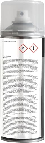 JENOLITE Primer Filler Aerosol Paint | BLACK | Flexible Primer with High Filling Properties | Fills Small Dents & Scratches for Smooth Finish | 400ml (13.5fl oz) - color: Black