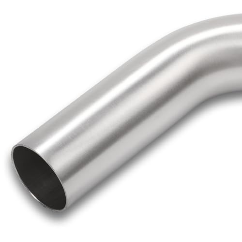 45 Degree Elbow 1.5 Inch 38mm OD Aluminum Intercooler Pipe Piping Air Intake Tube, 1.5D Radius, Brushed Finish - color: 45 Degree - 1PC, size: OD: 1.5" (38mm)