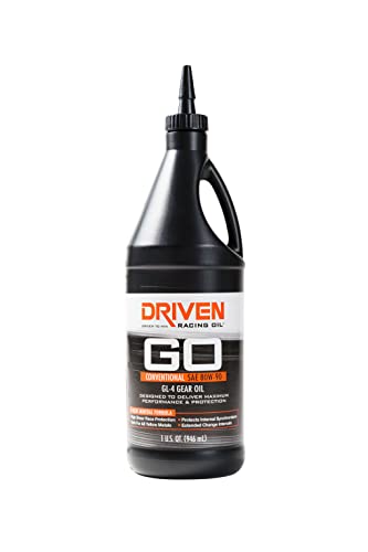 Driven Racing Oil Gear Oil, GL-4, 80W90, Conventional, 1 qt Bottle, Each