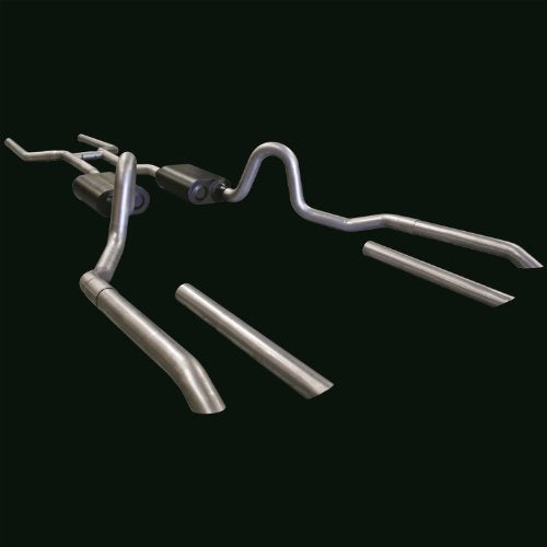 Flowmaster 17119 American Thunder Crossmember-Back Exhaust Kit 2.5 Inch Aluminized Steel Compatible with 1964-1972 GM A-Body with V8 engines