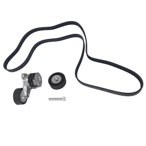 Accessory Drive Belt Tensioner Pulley Serpentine Belt Kit For BMW 328i 128i - size: ADK0022P