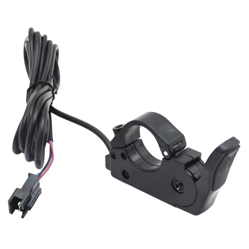 7/8'' 22mm Ebike Thumb Throttle, Electric Scooter Throttle, Electric Throttle Thumb Throttle, Left/Right Hand Thumb Throttle for 36V 48V 60V 72V Electric E-Bikes (SM Plug)