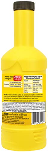 Prestone AS262 Power Steering Fluid with Stop Leak, 50,000 Miles, 12 oz. - size: 12 oz., style: Pack of 1