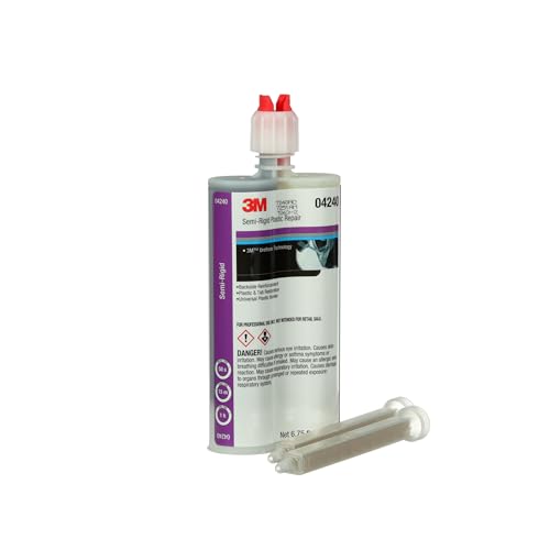 3M Semi-Rigid Plastic Repair 04240, Strong Adhesion, 200 mL Cartridge