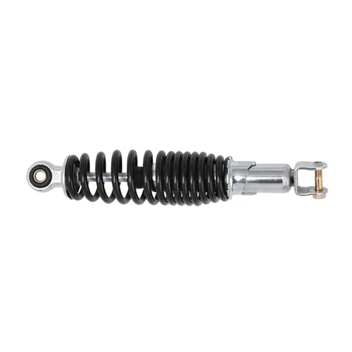 Minho Motorcycle Dual Rear Shock Absorbers with Adjustable Spring Preload in Heavy Iron Material Compatible with Chinese GY6 Scooter Mopeds Taotao Tank Jonway Roketa,270MM Length,10MM Mounting Hole - size: 270mm
