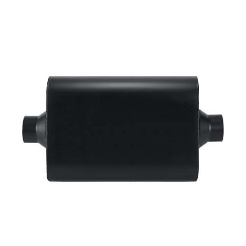 Mufflers 2 Chamber 2.5" Universal Muffler Performance Race Exhaust Muffler 2.5 IN Pipe,Aggressive Sound,Black(2.5" center in/out) - size: 2.5" center in | 2.5" center out | Overall 18", style: Center in | Center out