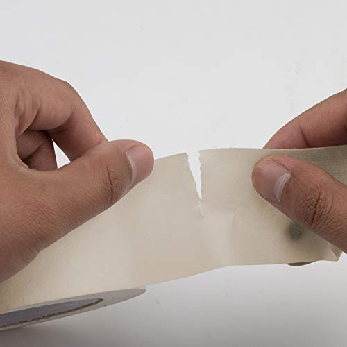 Lichamp Wide Masking Tape 2 inches, 1pc General Purpose Beige Masking Tape White Masking Paper, 1.95 inches x 55 Yards (Pack of 2) - size: 1.93 inches (Pack of 2)