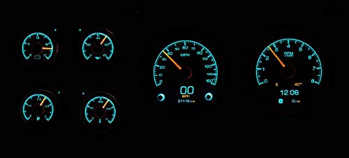 Dakota Digital 73-87 Chevy Pickup Customizable Gauge System Silver Alloy HDX-73C-PU-S