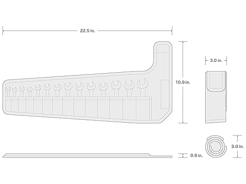 TEKTON Stubby Combination Wrench Set, 14-Piece | WCB94402 - size: 14-pc. (6 - 19 mm), style: Pouch