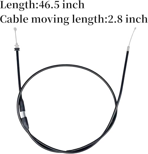 7/8'' 22mm Thumb Throttle Cable Accelerator Handle Assembly for 50cc 70cc 90cc 110cc 125cc 250cc ATV Quad Go Kart TaoTao Pit Bike(46.5")