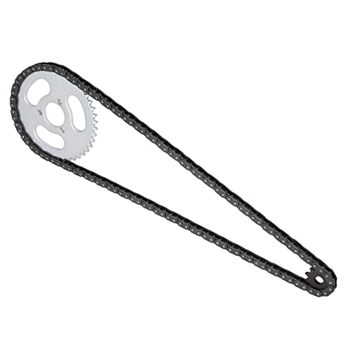 Shanrya T8F Gear Chain Set, T8F Front and Rear Sprocket Chain Replacement High Power for Mini Motorcycles