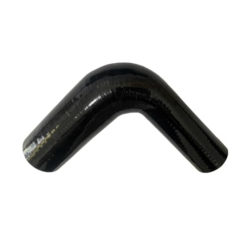 1.5"-1.75" 90 Degree Reducer Silicone Elbow Coupler 7" Leg Length - size: ID: 1.5" to 1.75" (38mm to 45mm)
