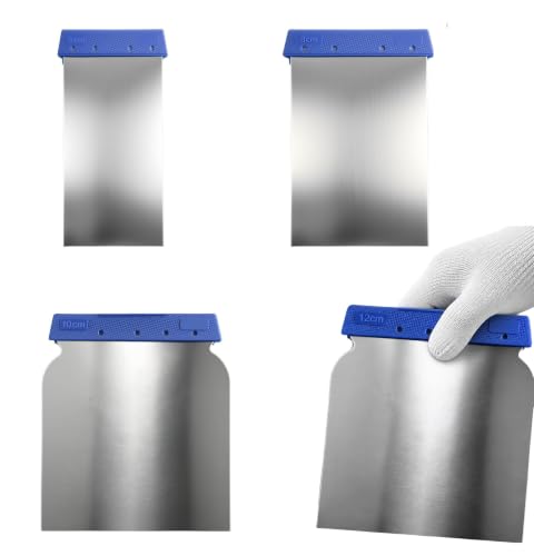 4PCS Car Body Filler Spreader Kit,4 Sizes Car Scraper