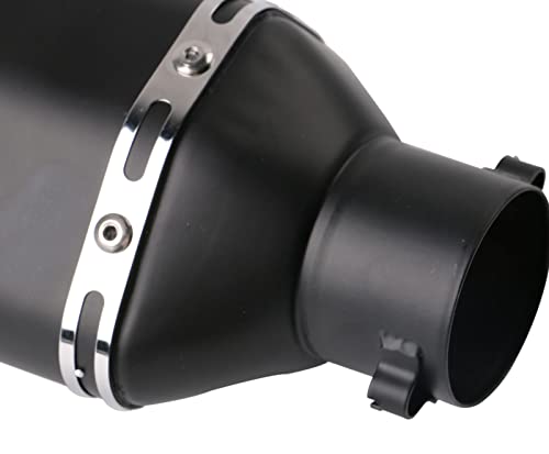 PACEWALKER Motorcycle Exhaust Muffler 1.5-2" Inlet, 38,51mm, Matt Black - size: Matt black