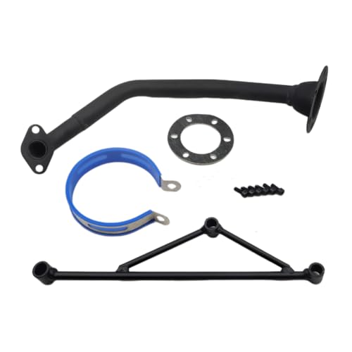 black Muffler Exhaust Pipe System for GY6150CC Scooters Stroke Engine