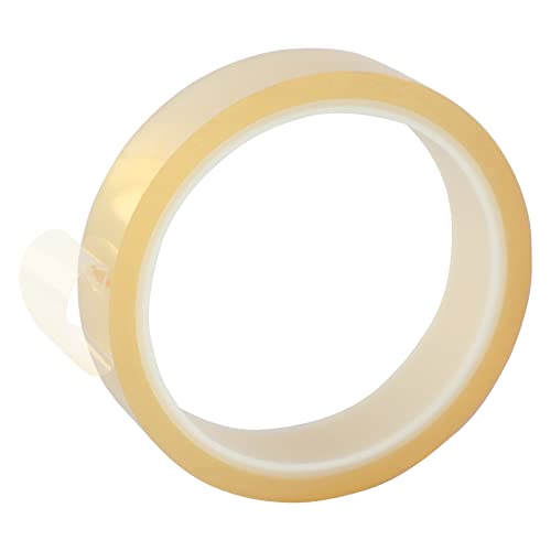 Viaky 3 Rolls High Temperature Tapes, 20mm*108ft Heat Resistant Tape No Residue Heat Transfer Adhesive Tape for Sublimation, Electronics, Soldering, 3D Printing, Heat Press(Clear) - color: Transparent