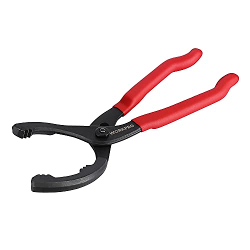 WORKPRO 12" Adjustable Oil Filter Pliers, Wrench Adjustable Oil Filter Removal Tool, Ideal For Engine Filters, Conduit, & Fittings, W114083A