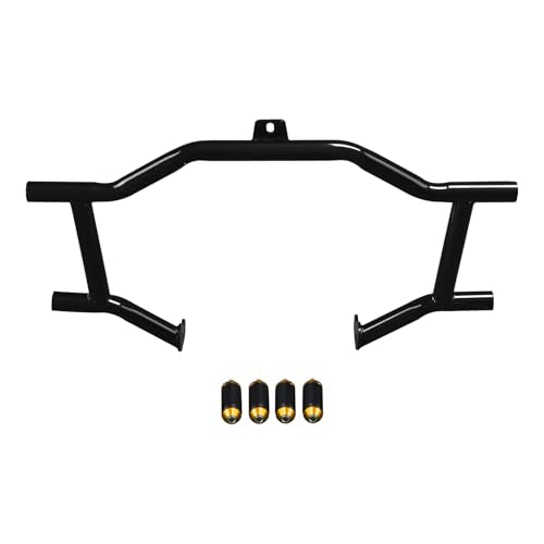 TCT-MOTORPARTS Motorcycle Front Highway Engine Guard Crash Bar Fit For Touring Street Glide Road King Electra Glide Ultra Limited 2009-2024 - color: Black+Gold Engine Crash Bar