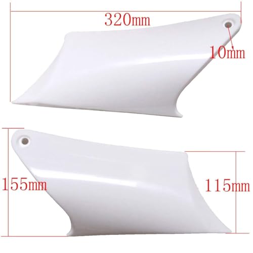 7-Piece Complete Plastic Body Kit for Apollo Orion 110cc 125cc 150cc 200cc 250cc Dirt Bike | Full Fairing & Fender Set | Motocross Replacement (Blue and white) - color: Blue and white