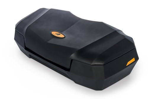Black Boar ATV Front Storage Box - Features Durable Polyethylene Design w/Stainless Steel Lockable Latches - includes Mounting Hardware - Easily Attaches to Front Tubular Racks (66011) - style: Front Storage Box
