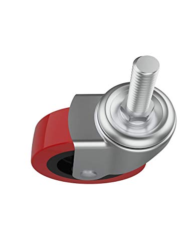 MySit 6 Pack Creeper Wheels 2.5 Inch Heavy Duty Swivel Caster Wheel - style: M10x25