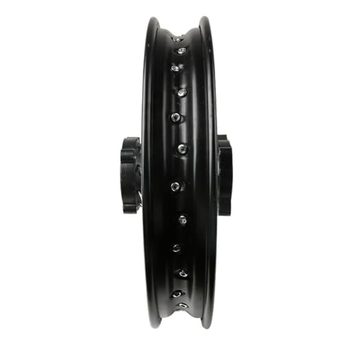 Steel Rear Rim Wheel Disk Brake Apollo SSR 50cc 125cc 150cc XR CRF DB17 Dirt Pit Bike Chines Made Dirt Bikes 12mm 15mm Axle Shaft (14 inch 12mm Axle, Black) - color: Black, size: 14 inch wheel, 0.47 inch axle