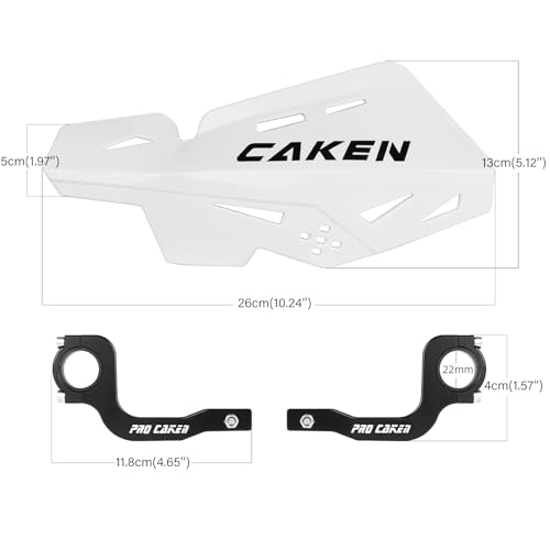 Universal Hand Guards for 7/8" 22mm 1 1/8" 28mm Bar - color: White