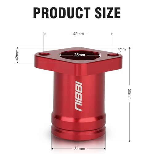 NIBBI Coleman Intake Manifold,Fit for Coleman b200 ct200u bt200x Predator 212 Engine Performance Parts Go Kart Mini Bike (Red) - color: Red