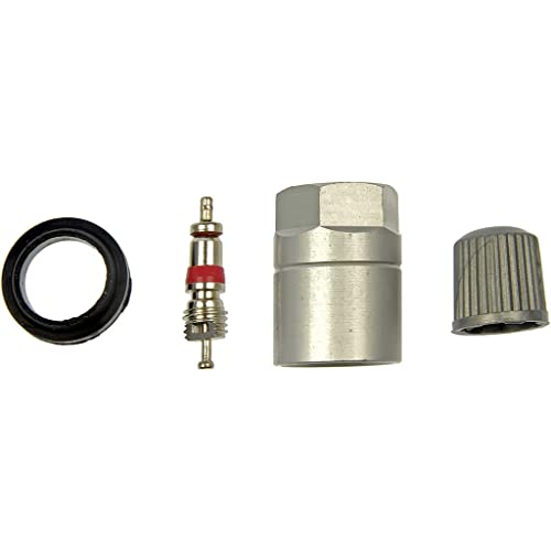 KarParts360 For Nissan Maxima/Pathfinder 2009 Tire Pressure Monitoring System Service Set | With Metal Valve Core | With Threaded Sleeve | With Plastic Gray Cap | With Rubber Grommet