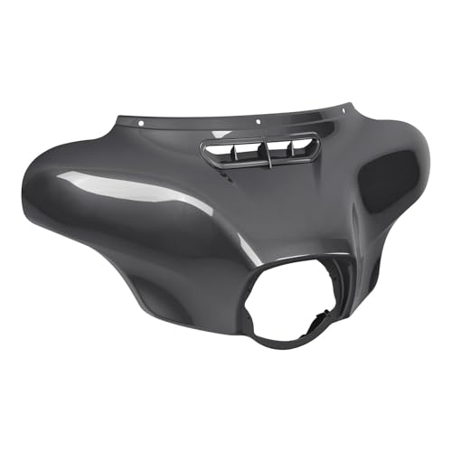 HR3 Gauntlet Gray Metallic Batwing Outer Fairing Body + Vent Trim Compatible with 2021 Street Glide Special FLHXS Ultra Limited FLHTK - color: Gauntlet Gray Metallic