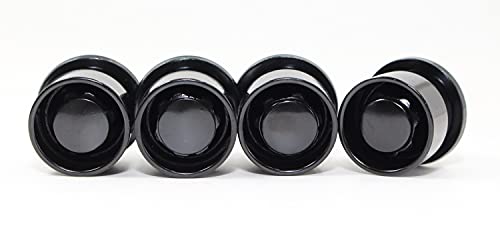 Set of 4 12x1.5 Veritek OE 1.47 Inch Mag Factory Style Replacement Black Lug Nut Wheel Locks with 2 Black Keys for Factory Wheels VPE-45700N2BK