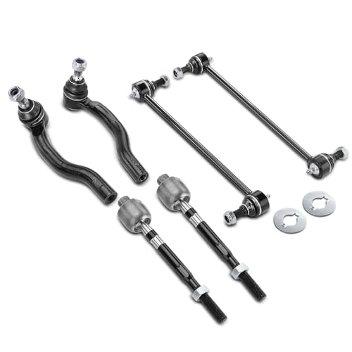A-Premium 6Pcs Front Suspension Kit, Sway Bar Link, Inner Outer Tie Rod End
