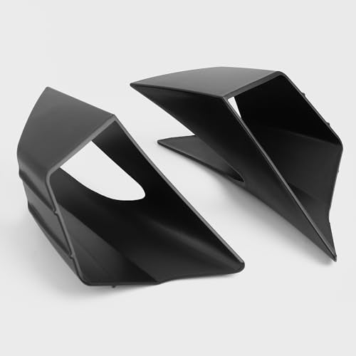 WOOGA Motorcycle Side Winglet,Motorcycle Side Spoiler Front Fairing Aerodynamic Winglets Air Deflector Wing Compatible with Ho&n&da CBR650R 2019-2023 Su&zu&ki GSX250R (Matte Black) - color: Matte Black