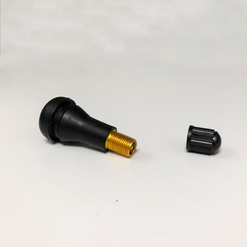 20Pcs TR413 Tubeless Valve Stems, Black Rubber Snap-in Valves Tubeless Tire Valve Stems Replacement for Tubeless 0.453 inches Rim Holes on Standard Auto Tires - size: TR413-20pcs
