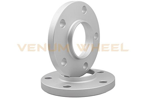 Staggered Kit 10mm & 12mm Thick Hub Centric Wheel Spacers 5x112mm 66.56 Hub Bore W204 + 20 14x1.5 Black Ball Seat Lug Bolts