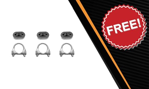 Exhaust Intermediate Pipe and Muffler Kit Compatible with Chevy Impala 2003-2005 3.8L | Stainless Steel | Northeastern Exhaust | Includes Clamps and Hangers | Direct-Fit Replacement