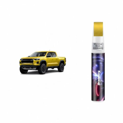 Nitro Yellow Metallic(GHS/WA660G) Touch up Paint for Chevrolet - color: Nitro Yellow Metallic(GHS/WA660G) for 2025 Trax/2024 Trax/2025 Trailblazer/2024 Trailblazer/2024 Colorado/2024 Blazer