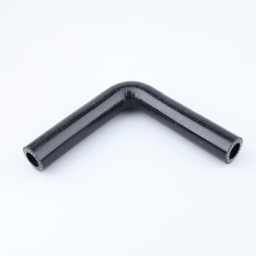 AC PERFORMANCE ID 1/2" 90° Degree Elbow Silicone Hose Coupler Black - color: Black, size: ID 1/2" (13mm)
