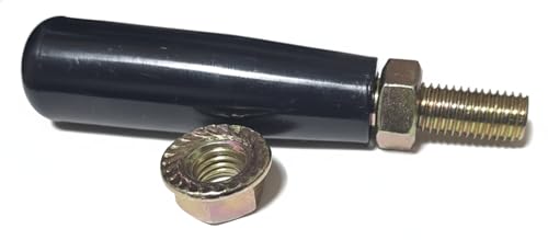 M12 Revolving Handle Double Nut - Clamps Any Flat Bracket, No Tapped Hole - size: M12 X 120 Double Nut