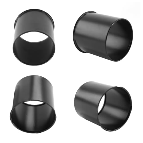 4Pcs 4.25inch Wheel Center Caps Fit 4.25" Center Bore Truck Trailer RV SUV Wheels Rims, Carbon Steel Matt Black Open-end Push Through Hub Covers - color: Matt Black, size: 4.25in