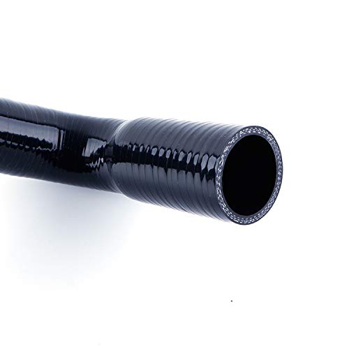 Silicone Radiator Hose For 1987-2006 Jeep Wrangler YJ/TJ 2.4L 4.2L With Clamps (black) - color: Black