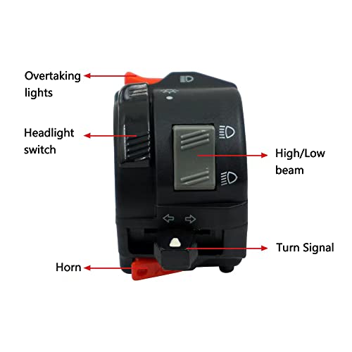 Universal Turn Signal Light Switch Flasher Relay Horn Replacement Kit for ATV UTV Motorcycle Yamaha Honda Suzuki KTM Dirt Bike